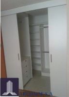 Muebles modulares de closets BLANCOS